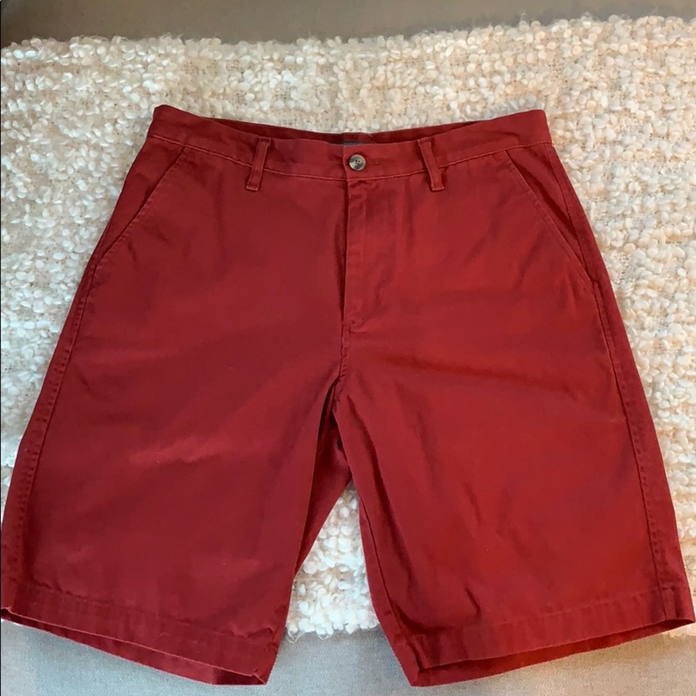 Eddie Bauer brick red shorts